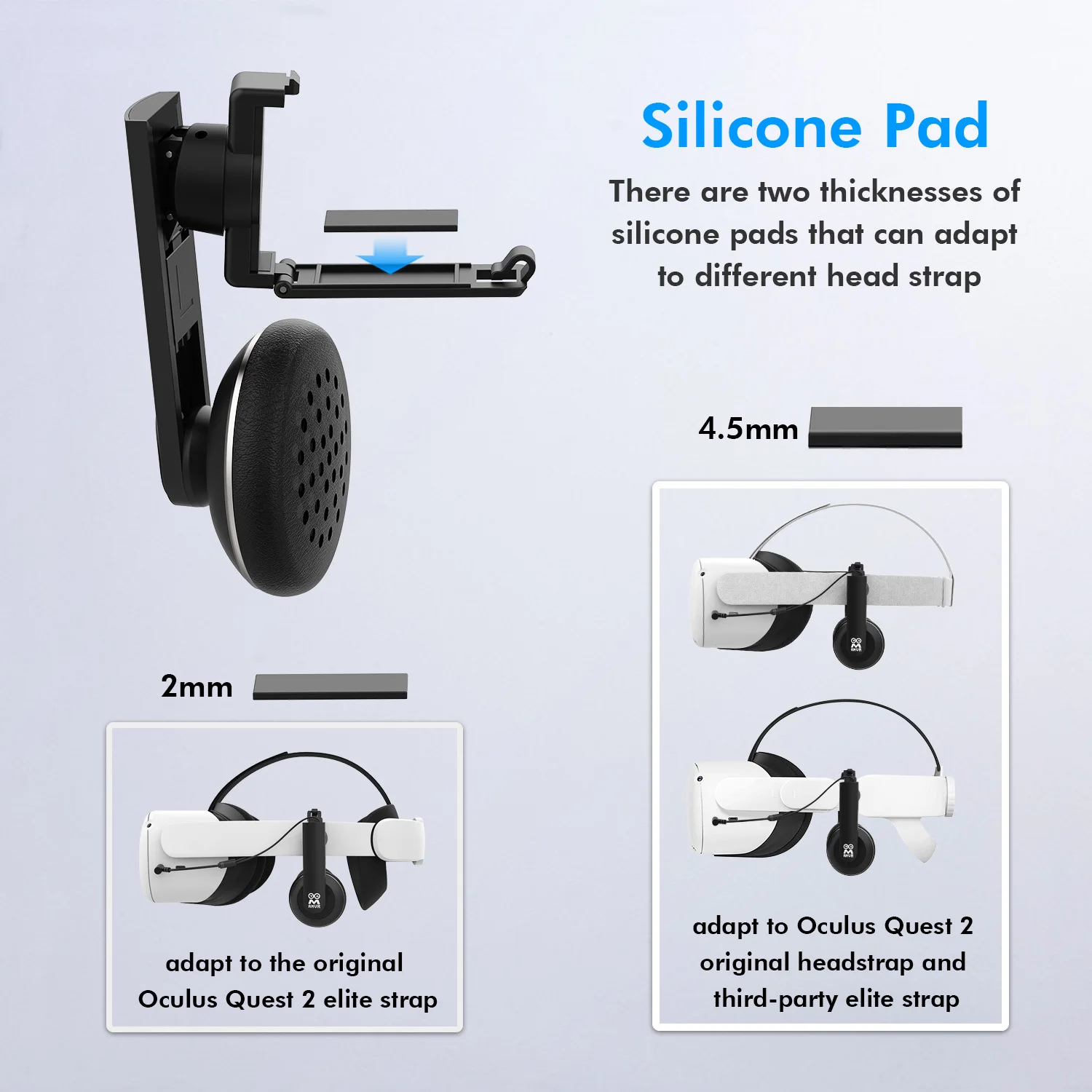 VR Headphone For Oculus Quest 2 In-ear all-in-one headset Noise Reduction High Sensitivity Stereo Gaming Earphones VR Accessorie