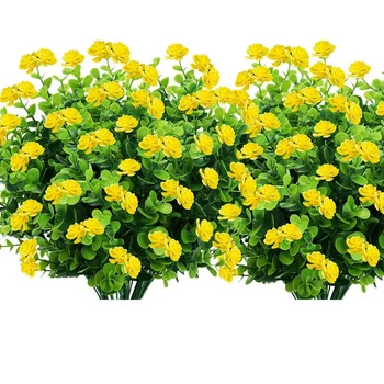 

Artificial Flowers Plants Decoration-Plastic Flowers for Plants Fake Flowers Greenery Plants for Party Home Garden Decor
