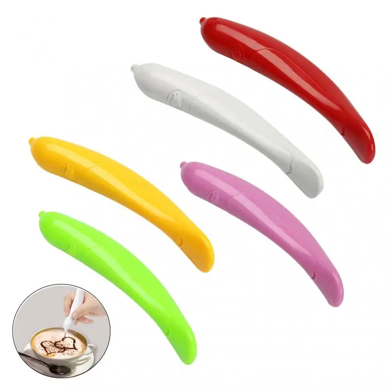 Creative Latte Art Electrical Pen Coffee Carving Stencils Cake Spice Cappuccino Decoration Baking Pastry Tools | Дом и сад