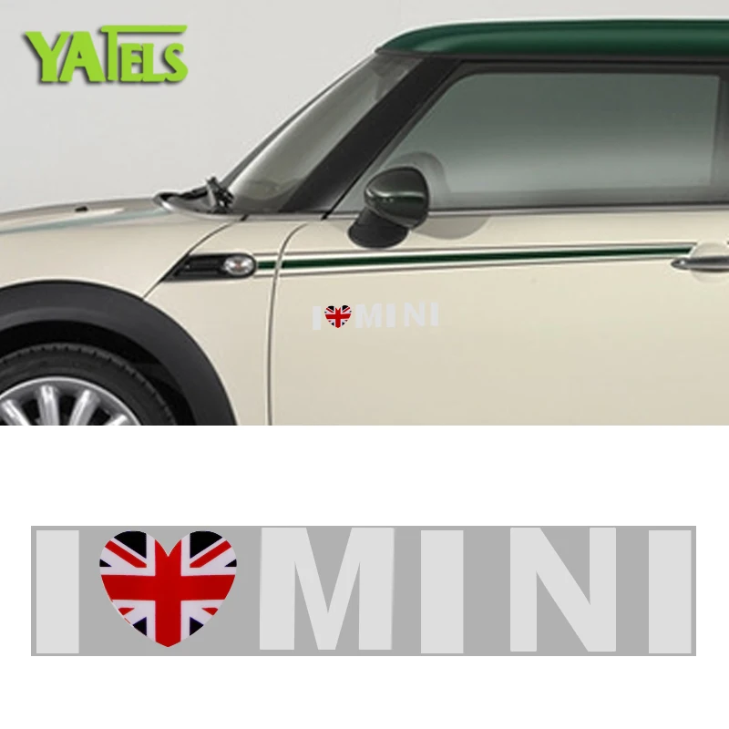 1 шт. 19*3 5 см Автомобильная наклейка для кузова автомобиля windows I LOVE MINI BMW