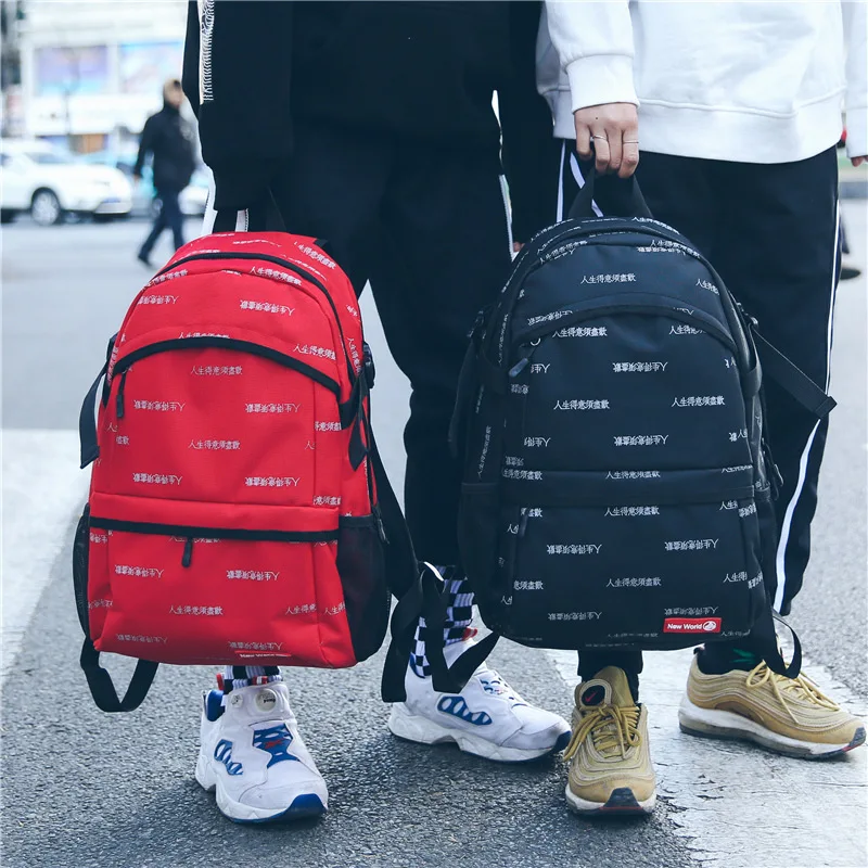 

Large capacity male and female trendy double shoulder bags for students in the College of Art and Art canvas
