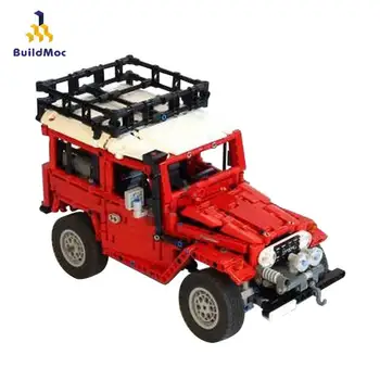 

Buildmoc Technic Car Remote Control Motor Vehicles City Land Cruiser Racing Car Bricks Building Blocks Technic Educational Toys