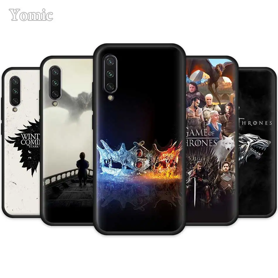 

Game of Throne Silicone Cases for Xiaomi Mi A3 Lite CC9E CC9 9T 6X Mi 8 A2 Lite Redmi K20 Pro Note 7 Black Cover