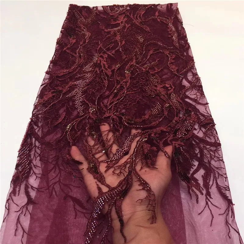 Madison роскошная кружевная ткань с вышивкой для невесты тяжелая ручной работы