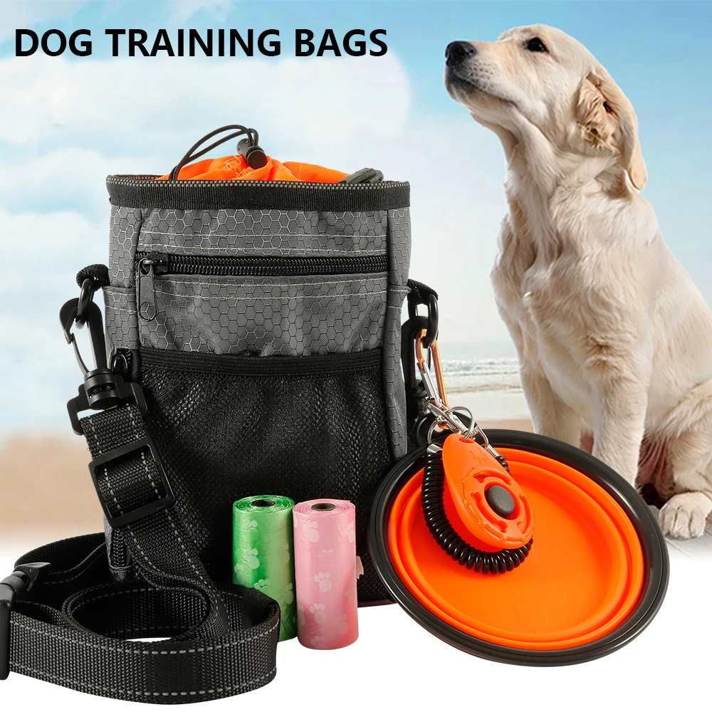 Multi function Dog Training Bag Portable Pet Outdoor Treat Bags Food