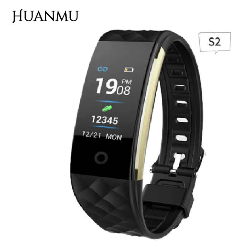 Спортивный Браслет Смарт часы S2 цветной экран пульсометр мониторинг здоровья