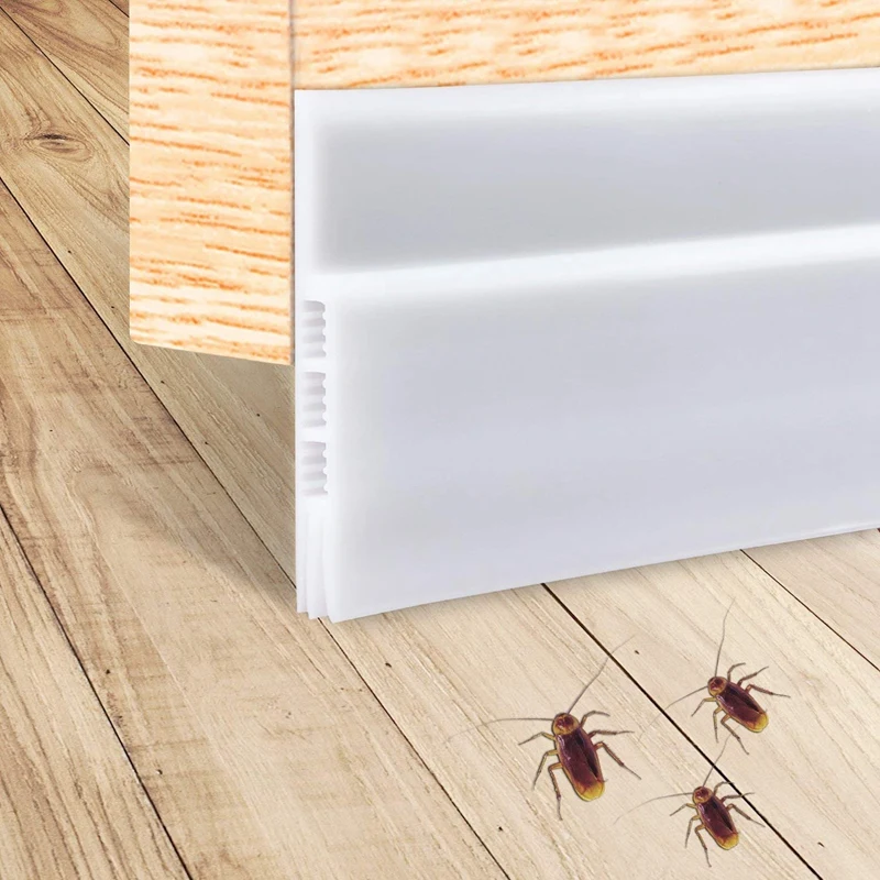 

Door Draft Stopper, Under Door Draft Blocker Insulated Door Sweep Weather Stripping Noise Stopper Prevent Bugs 1.2m x 5 cm