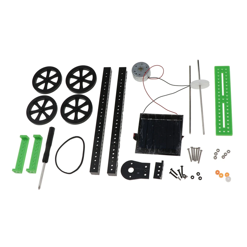 DIY Solar Powered Assemble Toy Car, Science Educational Kit for Kids Student