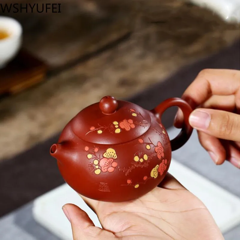 Чайник Yixing из фиолетовой глины чайный сервиз xi shi 188 фильтр с отверстиями для