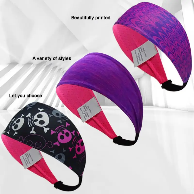 Simple Sweatband Unisex Absorption Hair Bands Freely Breath Sports Headband For Tennis Basketball Running Yoga H1