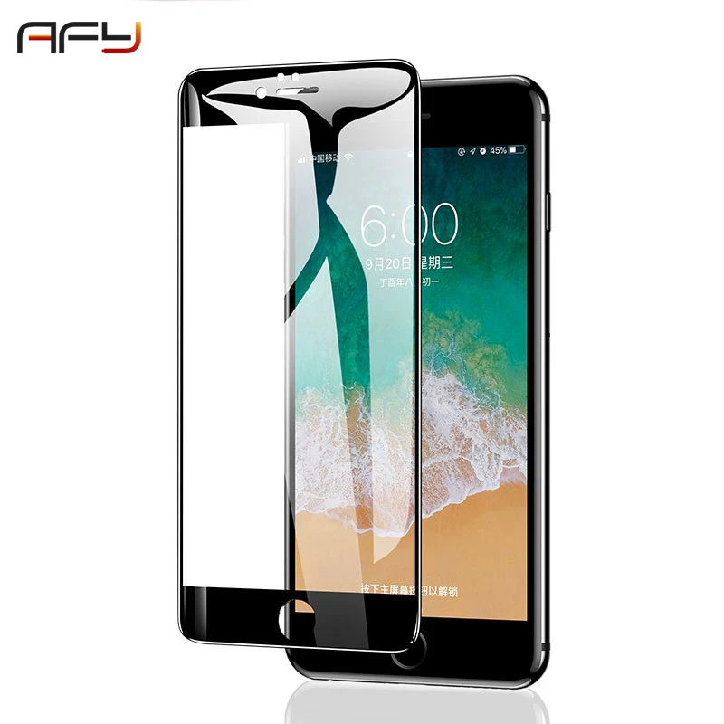 AFY Защитная пленка для экрана iPhone 7 8 Plus X XR XS Max защитная пленка на весь экран для iPhone 5 5S SE 6 6s Plus стекло