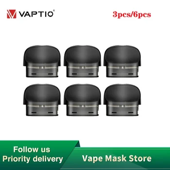 

Original 3pcs/ 6pcs Vaptio Real Pod Cartridge 1.5ml Capacity Designed For Vaptio Real Pod Vape Electronic Cigarette Accessory