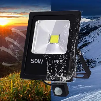 

LED Motion Sensor Flood Light Outdoor Waterproof Floodlight Super Bright Spotlight (50W, Cold White Light/Warm White Light)