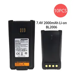 10X BL2006 Замена для BL2006 Li-Ion 2000MAH батарея для PD782 PD702 DMR радио