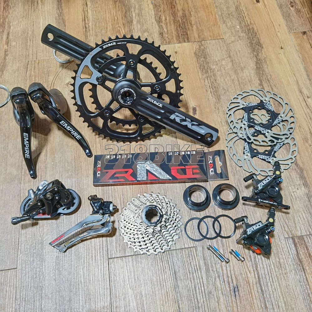 Sensah Empire Zrace Crank Hydraulic Disc Brake Cassette Chain 2x11 Speed 22s Road Groupset For Road Bike Bicycle 5800 R7000