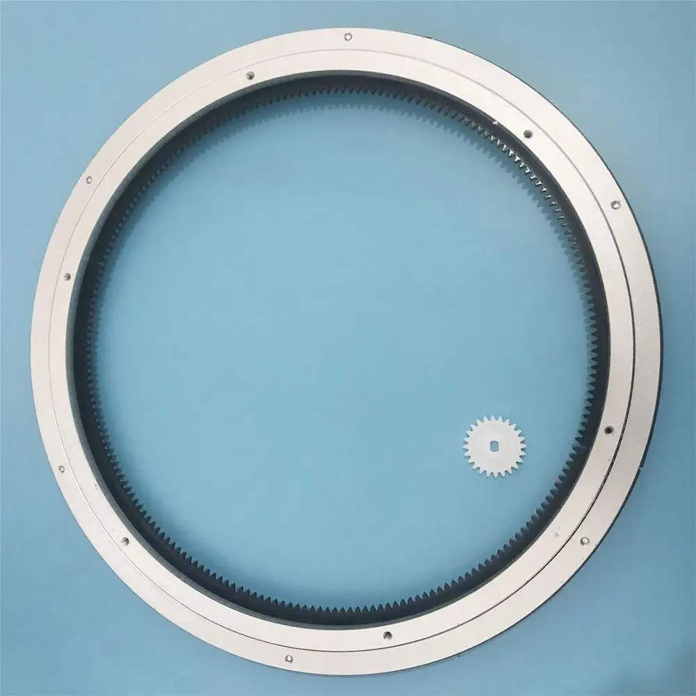 Aluminium Alloy Rotating Turntable 250mm with 220V Motor Speed 3RPM for Dining Table Exhibit Display