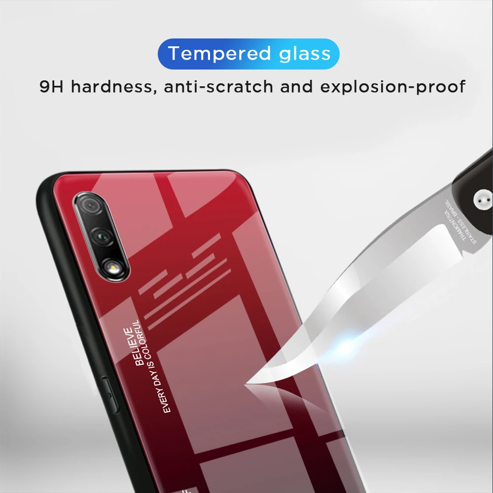 Градиентный чехол из закаленного стекла для huawei Honor 20 Lite для Honor 8X 9X Pro 9 10 Lite 10i 20i Nova 5 5i 4 3 3i 2i защитный чехол