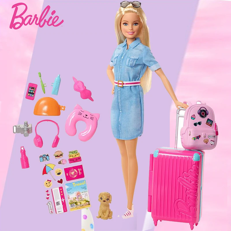 OriginalBarbieTravelFurnitureForDollsBabyToysforBirthdayGift