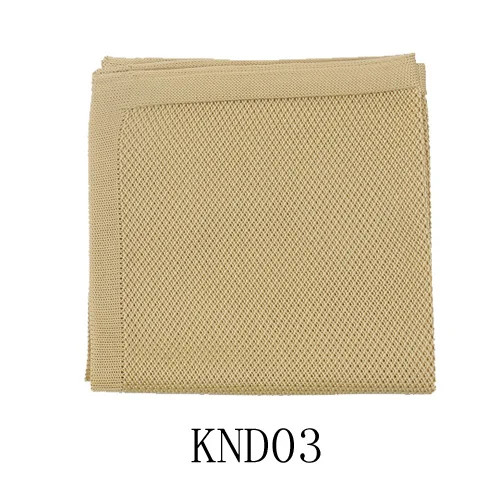 KND03 Однотонные вязаные карманные квадратные мужские костюмы, вязаные носовые платки, мужские носовые платки, повседневный костюм, квадратные носовые платки, полотенца, вечерние шарфы - Цвет: KND03
