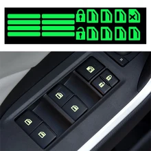 Светящаяся наклейка на окна автомобиля для skoda octavia rapid fabia kodiaq a7 a5