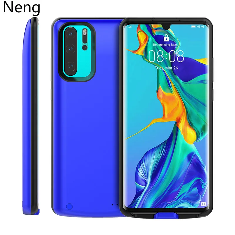 Neng 6500 мА/ч Силиконовый противоударный чехол с аккумулятором для huawei P30, чехол для зарядки аккумулятора, чехол для huawei P30 Pro, чехол