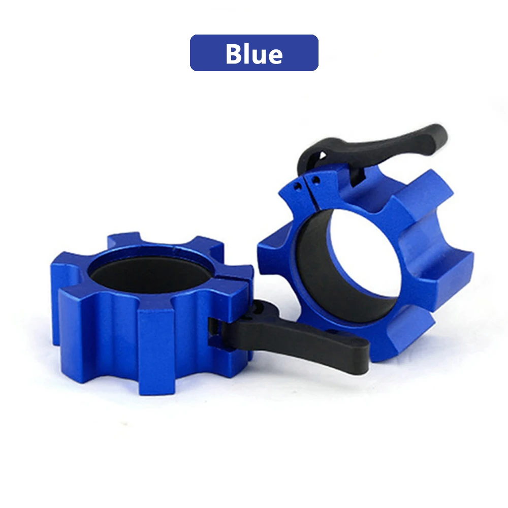 303Blue ROEGADYN Gym Weights Бодибилдинг Быстрый замок одна пара штанги воротник замок гантели зажимы зажим Тяжелая атлетика штанга безопасный замок - Цвет: 303Blue