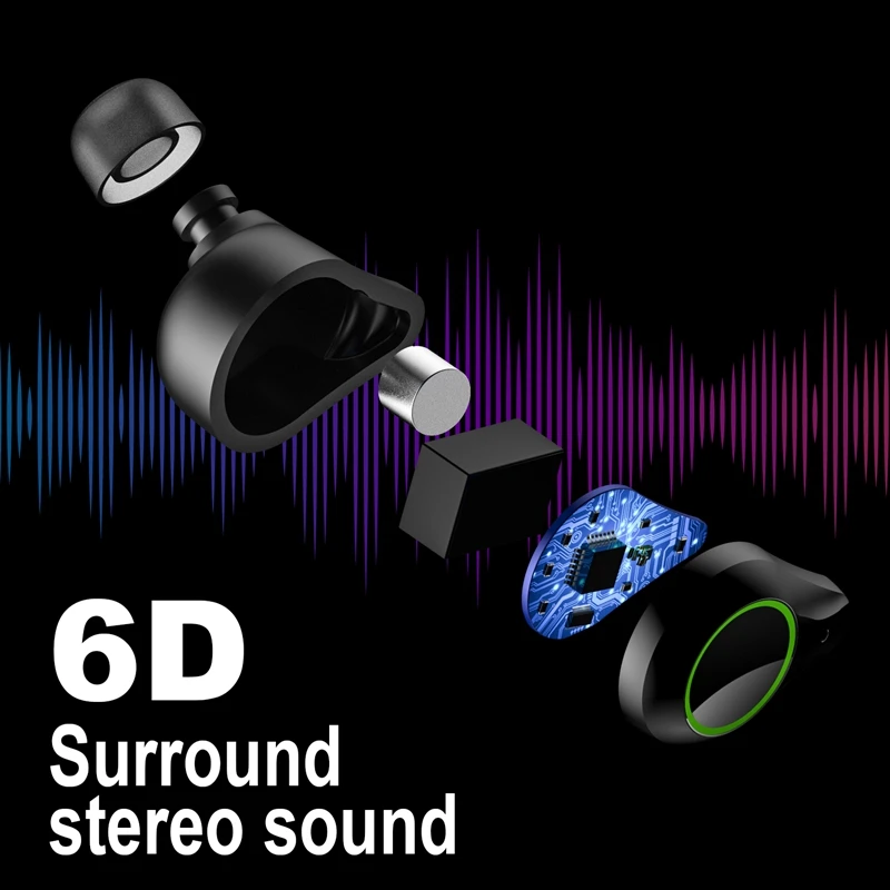 T10 TWS Bluetooth гарнитура с контактом отпечатков пальцев HD Стерео шумоподавление игровая гарнитура беспроводные Bluetooth наушники