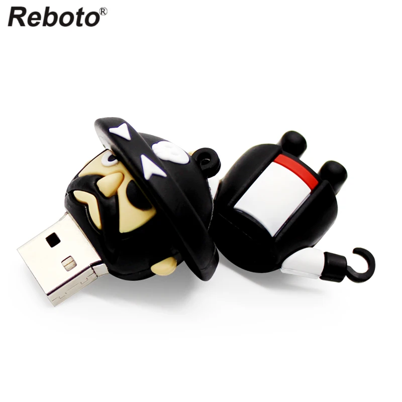 Мультяшная мини-фигурка, USB флеш-накопитель, 64 ГБ, 32 ГБ, 16 ГБ, 8 ГБ, мини-ручка для ключей, карта памяти, креативный пиратский U-накопитель для ПК