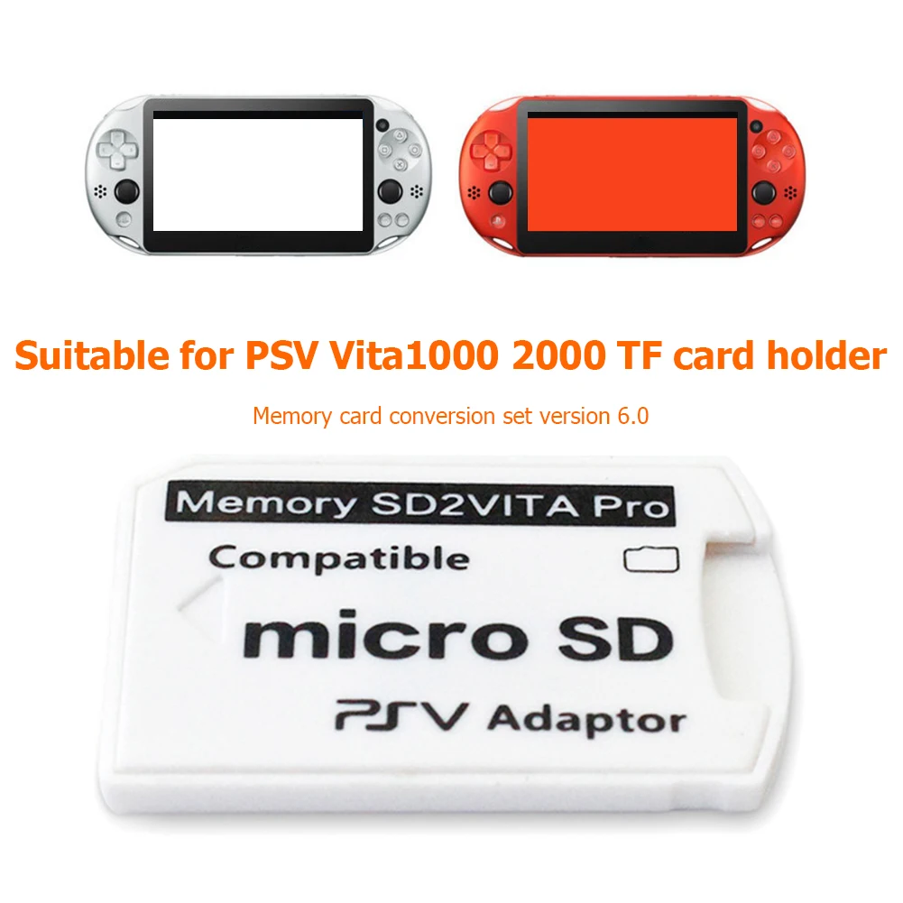 PSVSD Memory Card Adapter Version 6.0 SD2VITA Lightweight Game Playing Elements for PS Vita 1000 2000 3.65 System