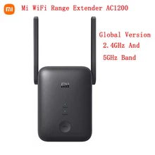 Global Version Xiaomi Mi WiFi Range Extender AC1200 2.4GHz And 5GHz Band 1200Mbps Ethernet Port Amplifier WiFi Signal Router
