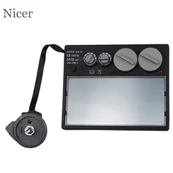 Casque de soudage, contrôle extérieur de la batterie solaire, obscurcissement automatique, ombrage, meulage, lunettes de soudage, masques, lentille de filtre, DIN9 DIN13 