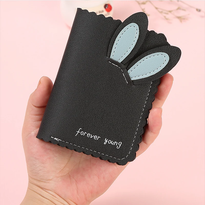 2019 New Kawaii Women Wallets Lovely Rabbit Card Holder Small Wallet Women's Short Design Purse Girls Wallet Cash Holder 2019 New Kawaii Women Wallets Lovely Rabbit Card Holder Small Wallet Women's Short Design Purse Girls Wallet Cash Holder