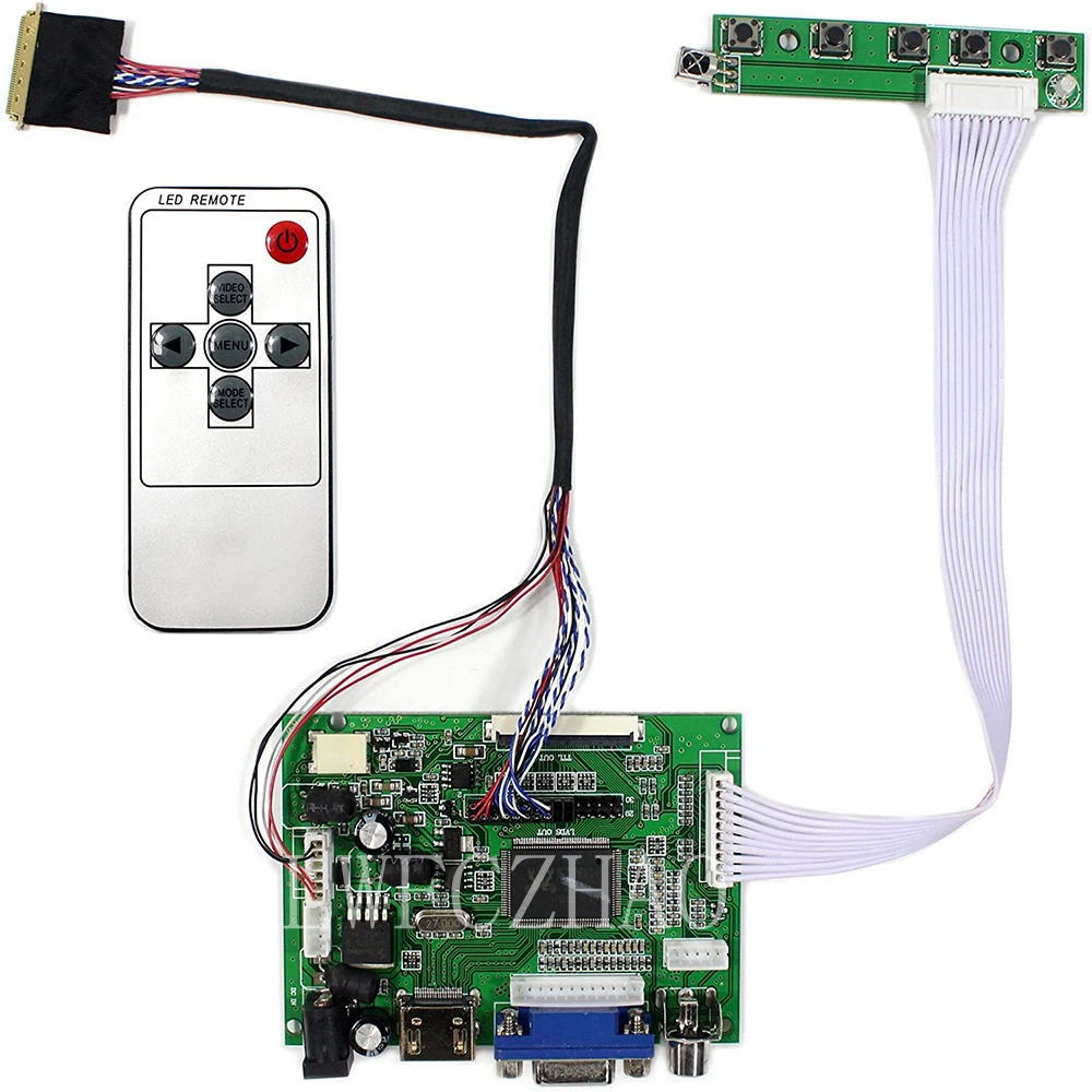 HDMI + VGA плата управления монитор комплект для LTN140AT02 LP140WH1 B140XW01 ЖК светодиодный