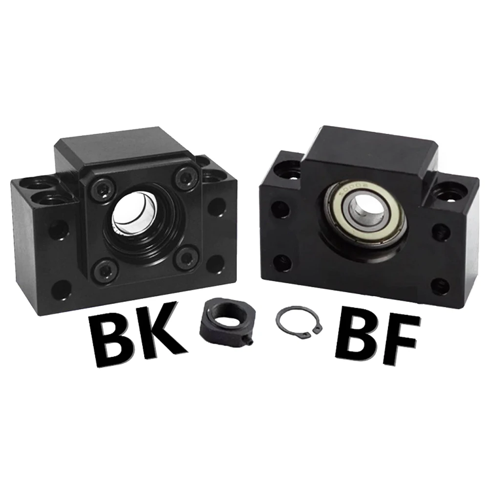 

2PCS Durable Parts Easy Use BK15 BF15 Wearproof Mini Fixed Accessories Ball Screw End Support High Rigidity For SFU2005 SFU2010
