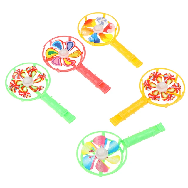 5Pcs KIds Windmill Whistle Toy Children Coloful Windmill Whistle Musical Developmental Toy Party Props 2