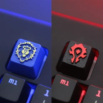 

Keyboard Accessories Customized Embossed Zinc Alloy Keycap For Game Mechanical Keyboard High-end Unique DIY for A