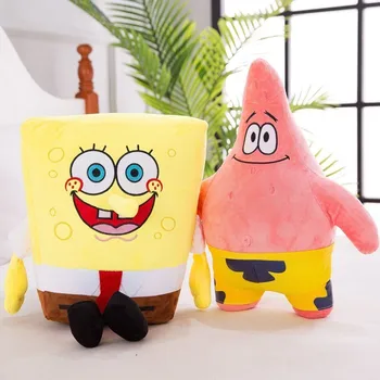 

Cute Sponge Bob & Patrick Star Plush Toy Soft Cartoon Toys for Kids Movie Characters Anime Stuffed Doll Kids Birthday Gift
