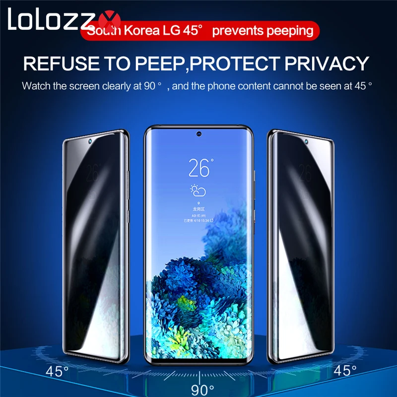 45 градусов защитное закаленное стекло на экран для Samsung S21 плюс S20 ультра FE S10 E S9 S8
