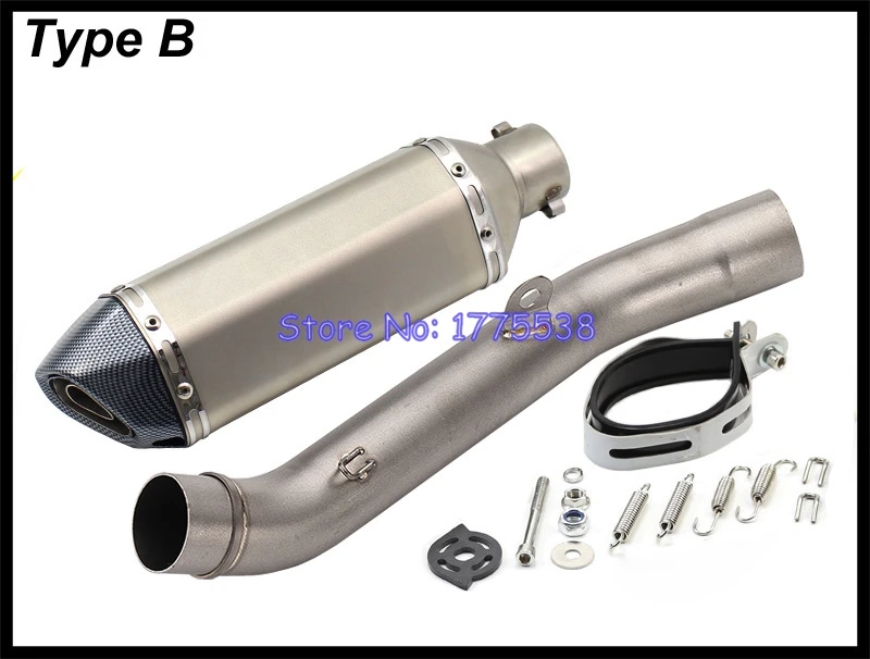 ID: 51 мм Глушитель для мотоцикла Mid Link Pipe для Z800 2013- глушитель для мотоцикла Escape демпфер утечка трубы полный комплект