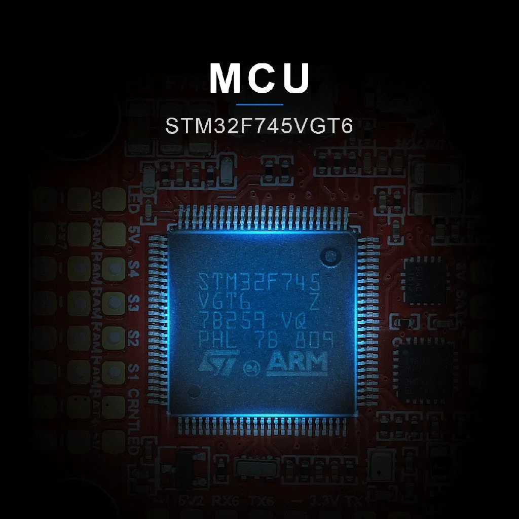 HGLRC FD F7 Dual Gyro 60A 3-6S BL32 4в1 стек cpu STM32F745VGT6, 32K+ 16K Входное напряжение: 3-6S Lipo Вес: 10,2 г