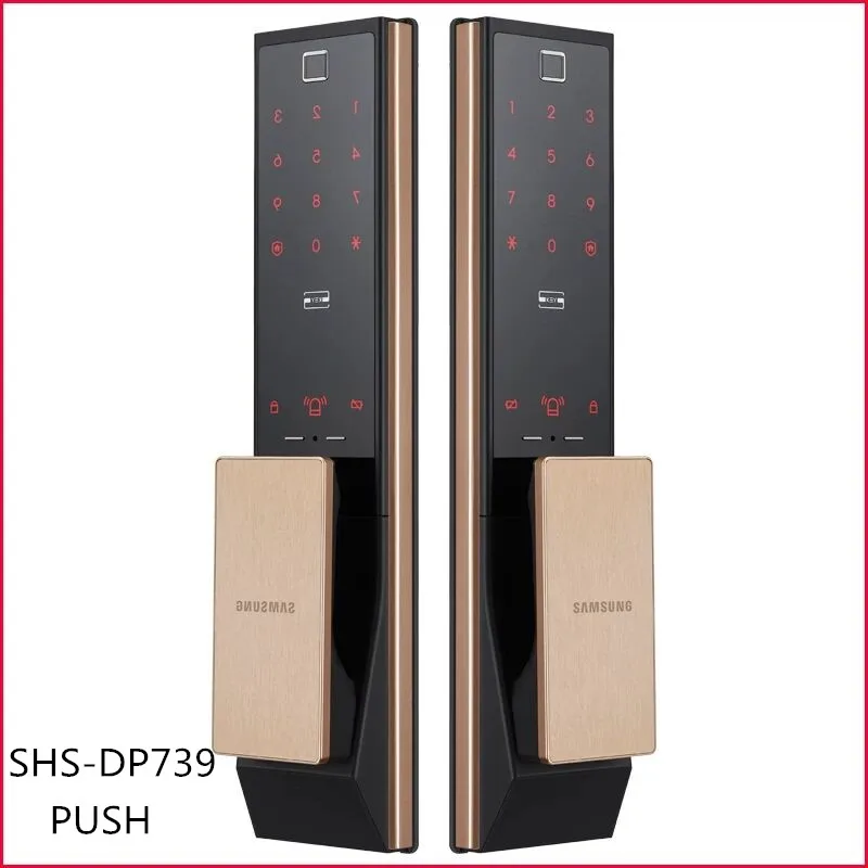 SAMSUNG цифровой отпечаток пальца Bluetooth дверной замок без ключа SHP-DP738/SHP-DP739 английская версия большой Eurp Moritse - Цвет: SHP-DP739 PUSH