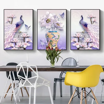 

Canvas Painting Wall flowers@l Posters and Prints Wall Pictures for Living Room Decoration Home Decor20-0630-44