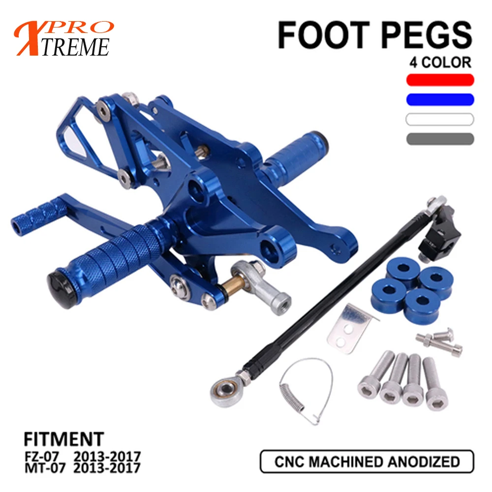 Мотоцикл Регулируемые Подножки для YAMAHA FZ-07 MT-07 2013