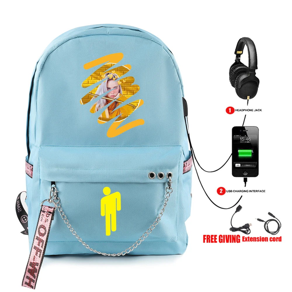 Frdun Tommy добавить свой комментарий рюкзак с USB Молния Harajuku модные классная, с принтом для девочек Новое поступление плеча студенческий дорожный рюкзак