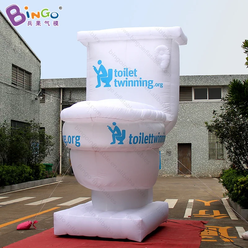 Advertisingcustomization33x21x4metersinflatabletoiletforsale
