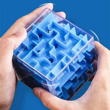 

3D Labyrinth Cube Toy Game For Children 1 to 3 Educational Educational Children Focus Training Magic Ball Balance Magic Cube