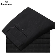 Мужские костюмные брюки осень-зима мужские облегающие костюмы мужские Эластичные Классические брюки мужские прямые повседневные брюки