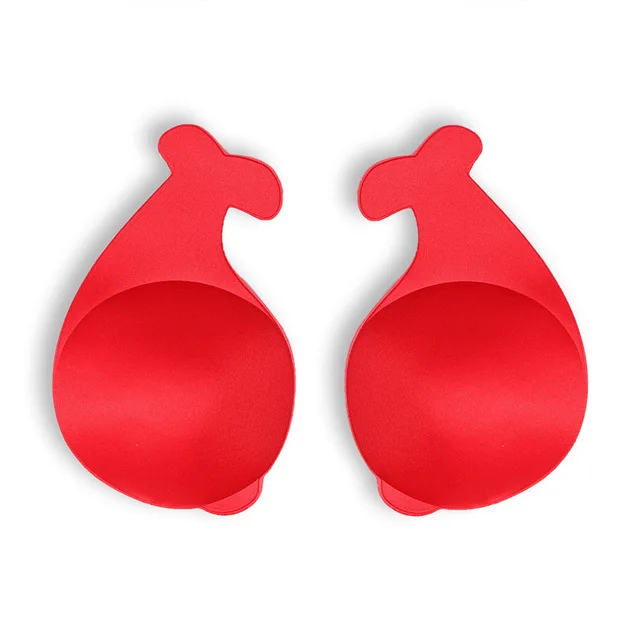 

Dolphin 2 Pairs Women Lift Nipplecovers Rabbit Strapless Backless Bra, Self Adhesive Silicone Invisible Bra