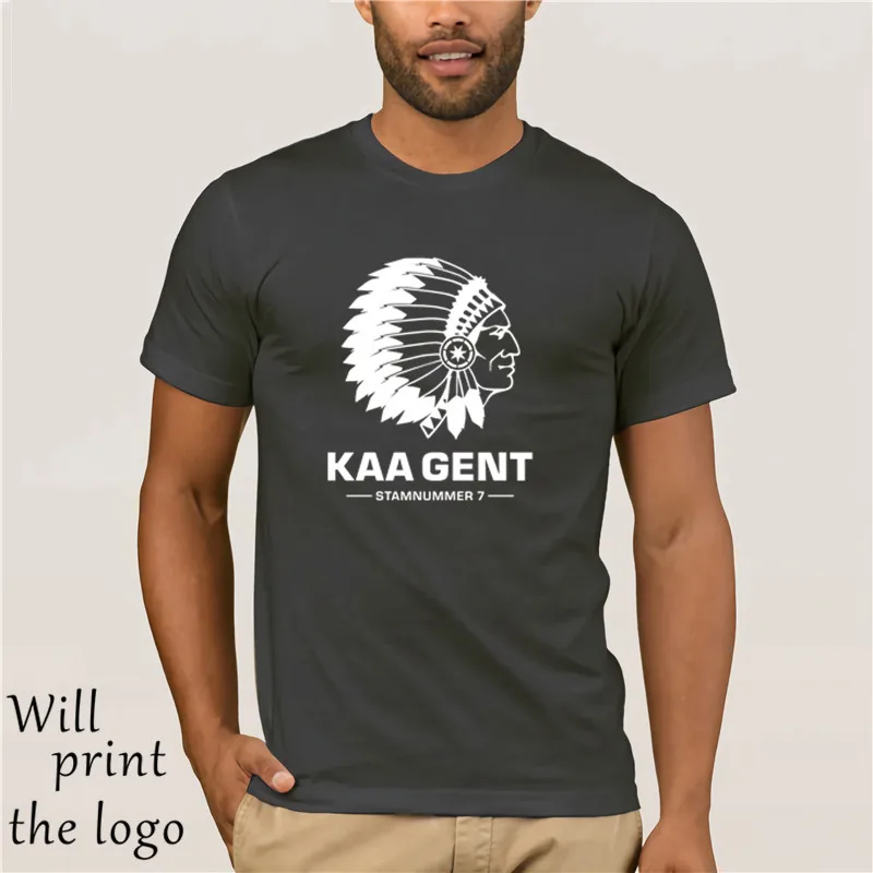 KAA Gent Belgium fans Мужская футболка K.A.A. Футболка Gent Jules Ottenstadion La Gantoise Buffalo club Gent Brecht Dejaegere - Цвет: charcoal gray