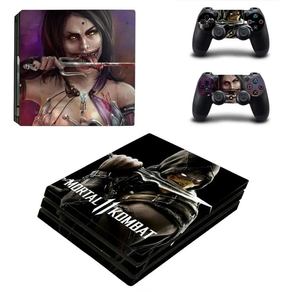 Mortal Kombat 11 PS4 Pro sticker s Play station 4 кожа наклейки для playstation 4 PS4 Pro консоль и контроллер Скины Виниловые